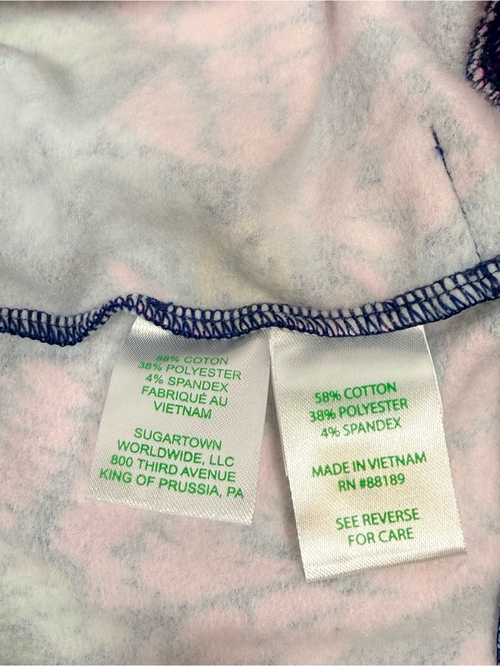 Lilly Pulitzer Wrenley Zip-Up Jacket Pockets Pink & Blue Navy Calypso Coast XL - Picture 7 of 10